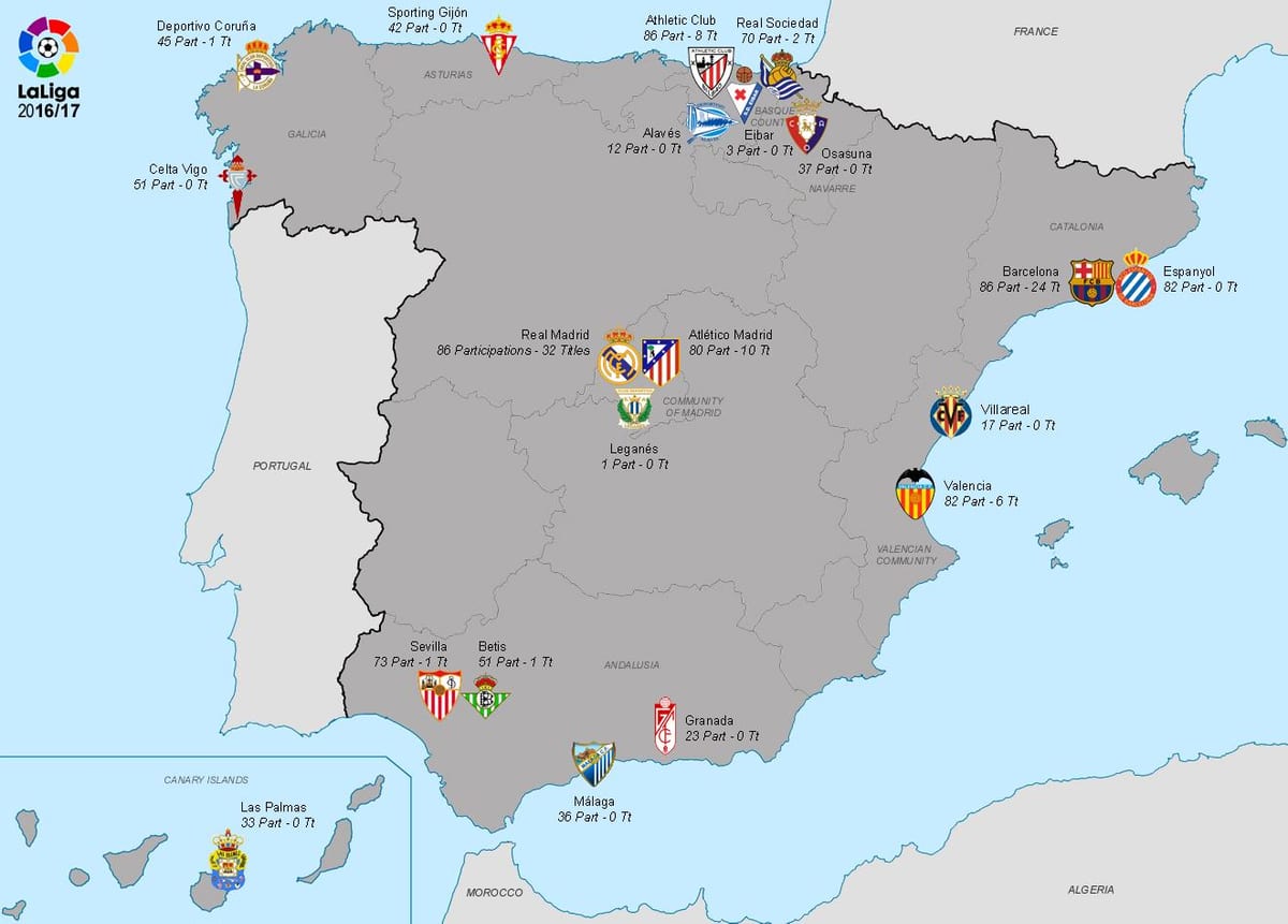 kort af alvöru Madrid 