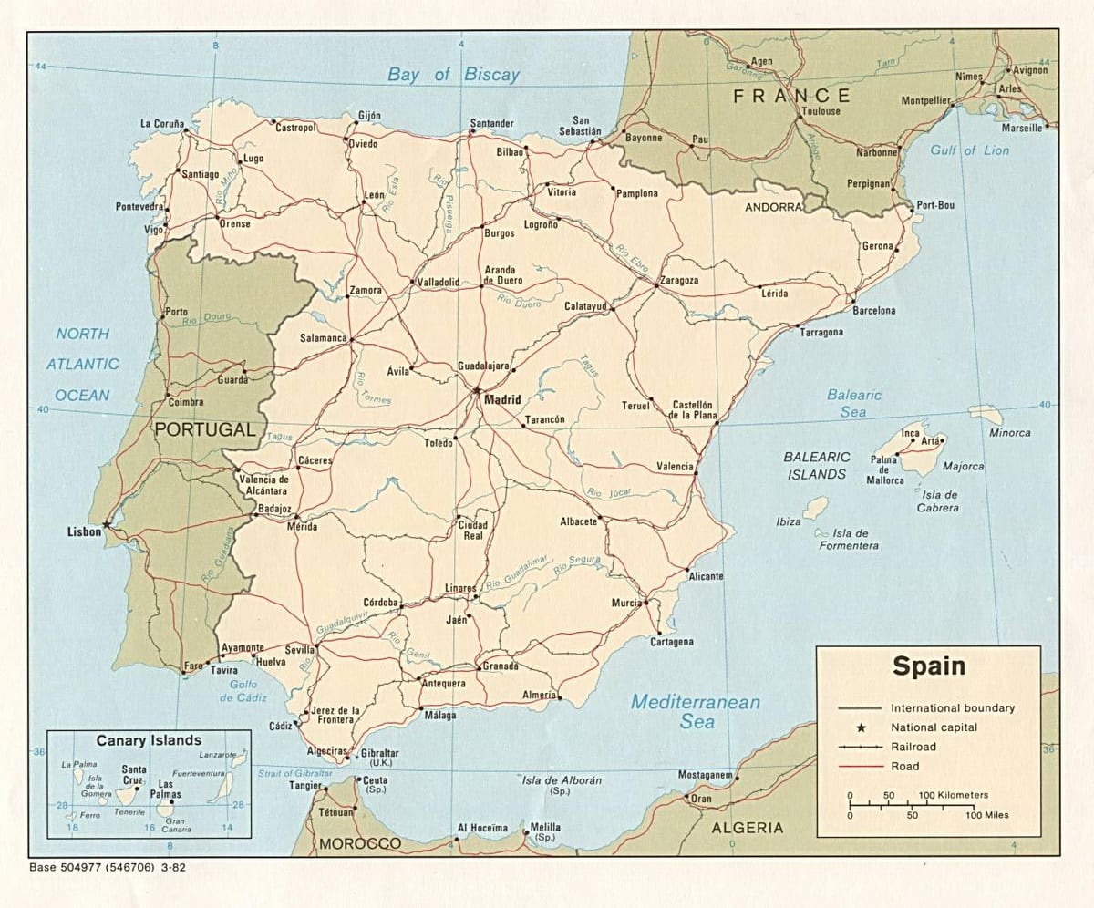 Madrid á kort