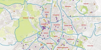 Kort af Madrid chamartin lestarstöðinni
