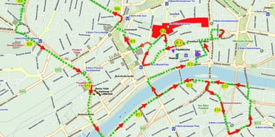 Madrid hoppa á hop af strætó ferð kort
