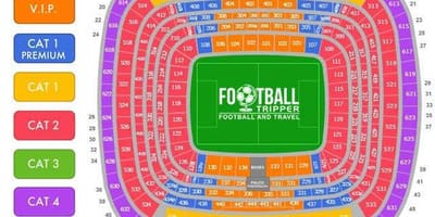Bernabeu sæti kort